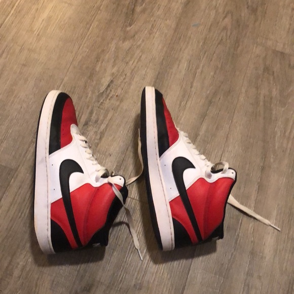 Nike Court Vision Mid: Red and Black Colorway - Picture 6 of 8